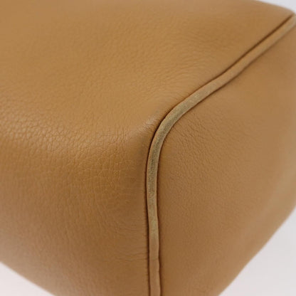Prada PRADA Shoulder Bag Leather Brown Gold Authentic 172272