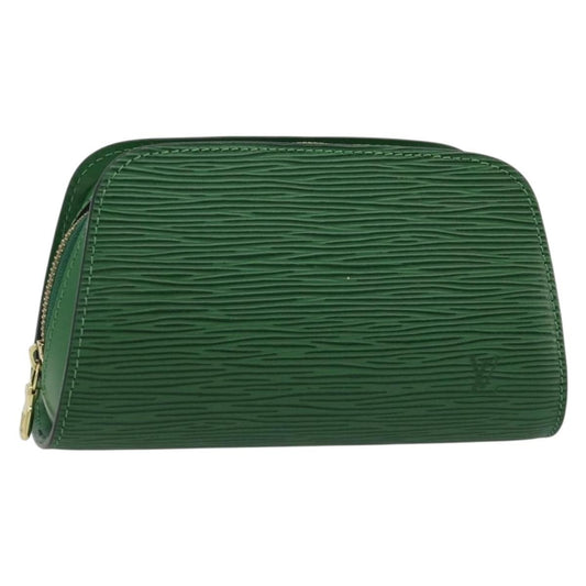 Louis Vuitton LOUIS VUITTON Epi Dauphine PM Cosmetic Pouch Green M48444 LV Authentic BA12760 Bag