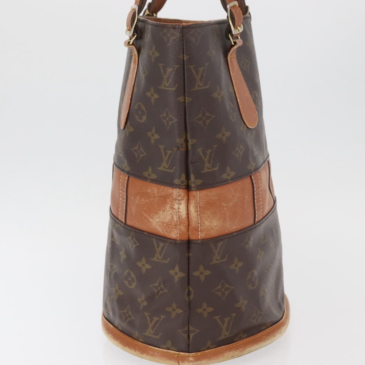 Louis Vuitton LOUIS VUITTON Monogram Bucket GM Shoulder Bag T42236 LV Authentic 160660