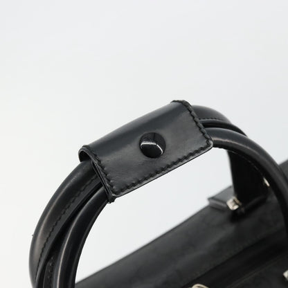 Gucci GUCCI GG Supreme Boston Bag PVC Black Silver Authentic ep14143