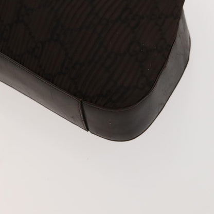 Gucci GUCCI GG Canvas Crystal Shoulder Bag 2 Set Beige Brown Authentic hk2866