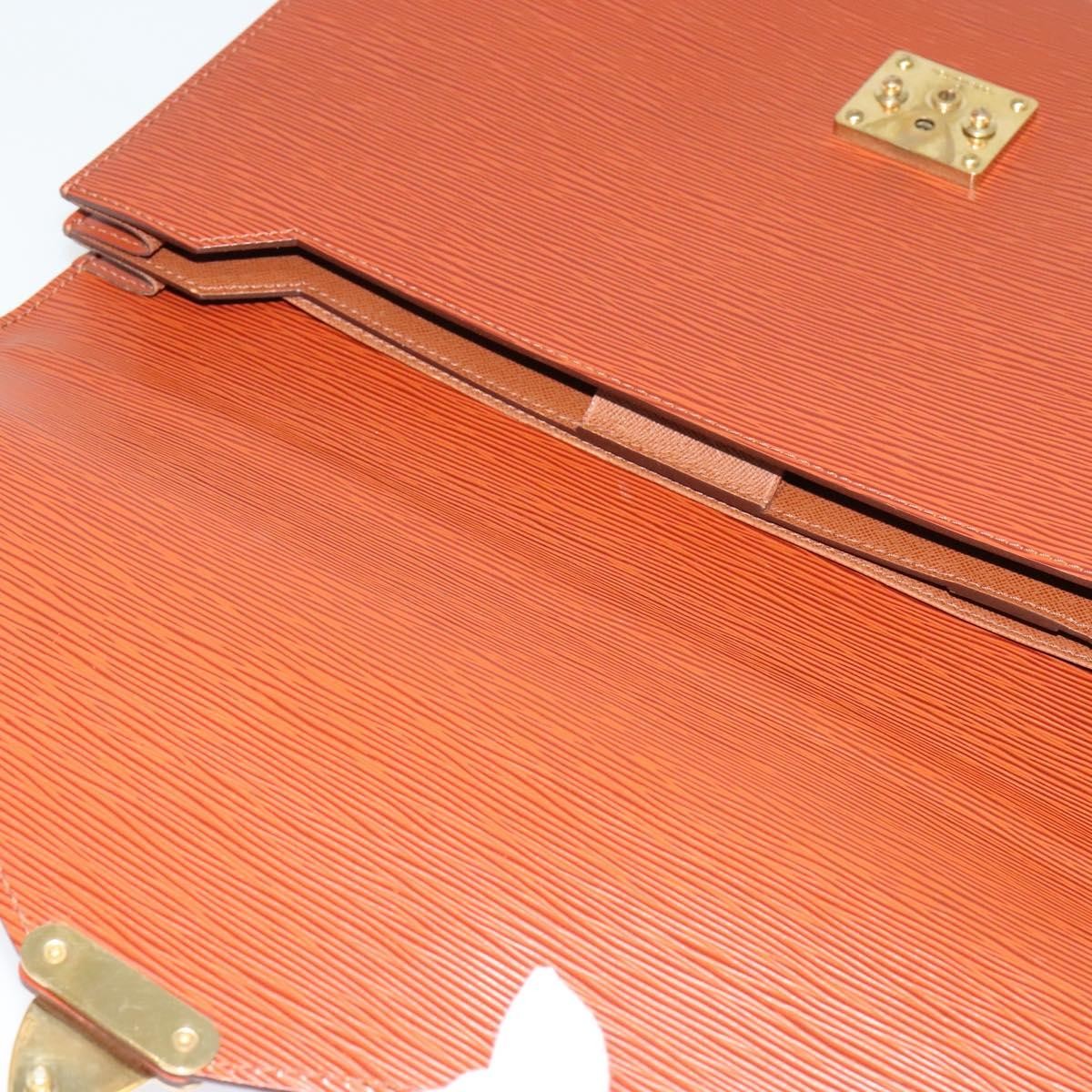 Louis Vuitton LOUIS VUITTON Epi Serviette Conseiller Briefcase Brown M54423 LV Authentic BA4610 Bag