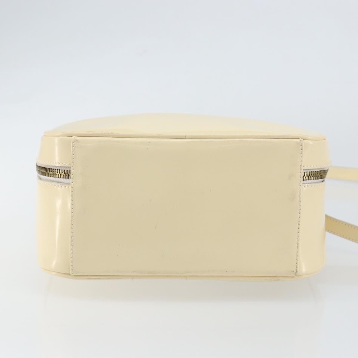 Gucci GUCCI Bamboo Hand Bag Enamel 2way Outlet White Gold 000 270 0323 Authentic 147500