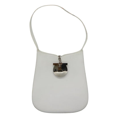 Salvatore Ferragamo Salvatore Ferragamo Shoulder Bag Leather White Authentic bs23066