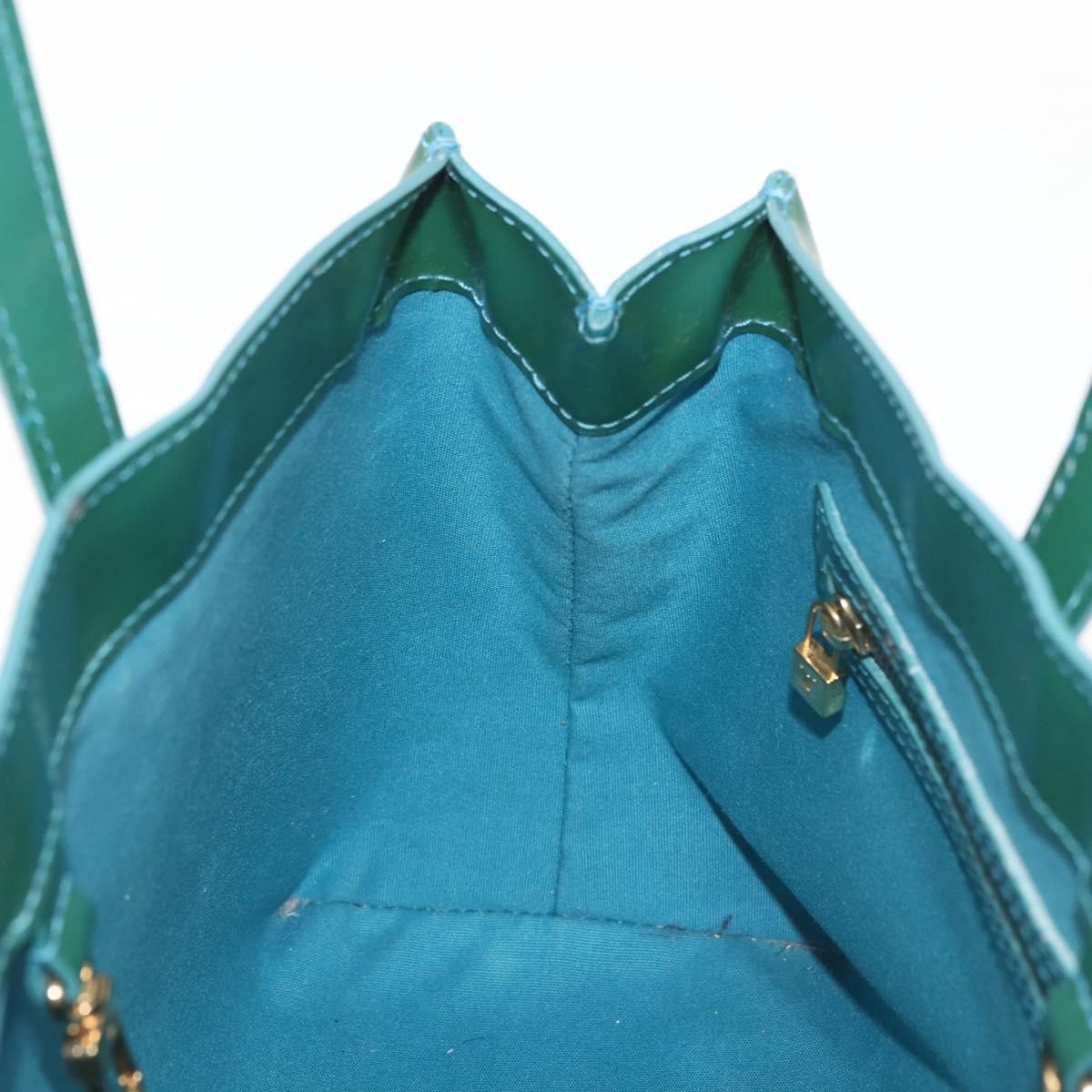 Louis Vuitton LOUIS VUITTON Vernis Wilshire Boulevard Bag Blue galatic M93646 LV Authentic BA6406