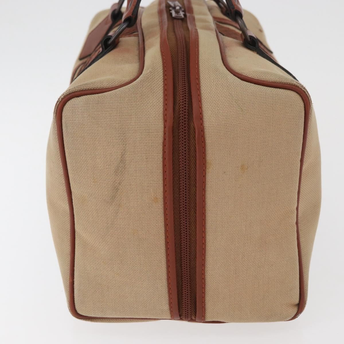Saint Laurent SAINT LAURENT Boston Bag Canvas Brown Authentic BA12896
