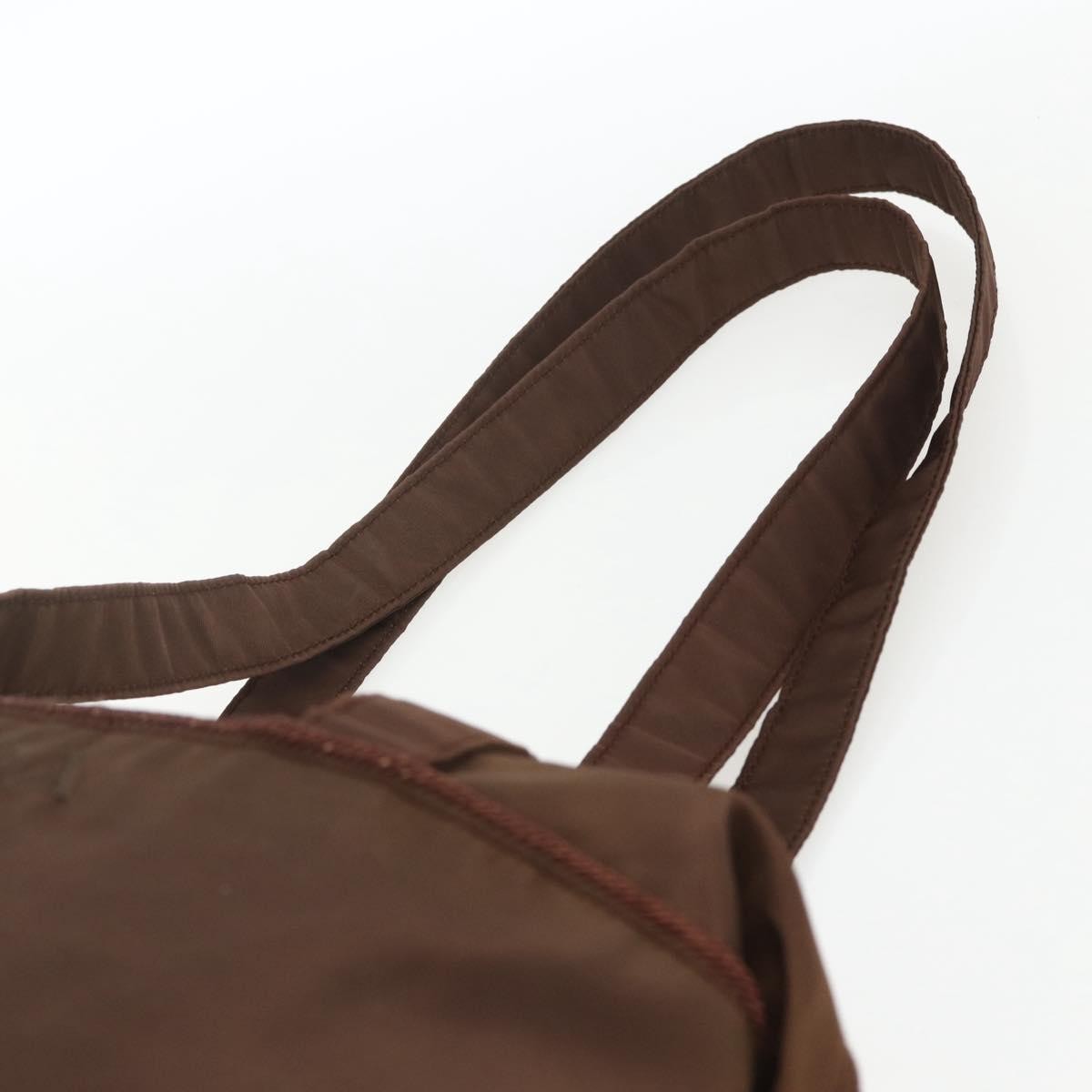 Prada PRADA Shoulder Bag Nylon Brown Authentic 162341