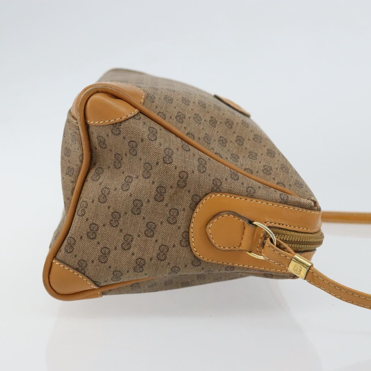 Gucci GUCCI Micro GG Supreme Shoulder Bag PVC Beige Gold Authentic ep11521