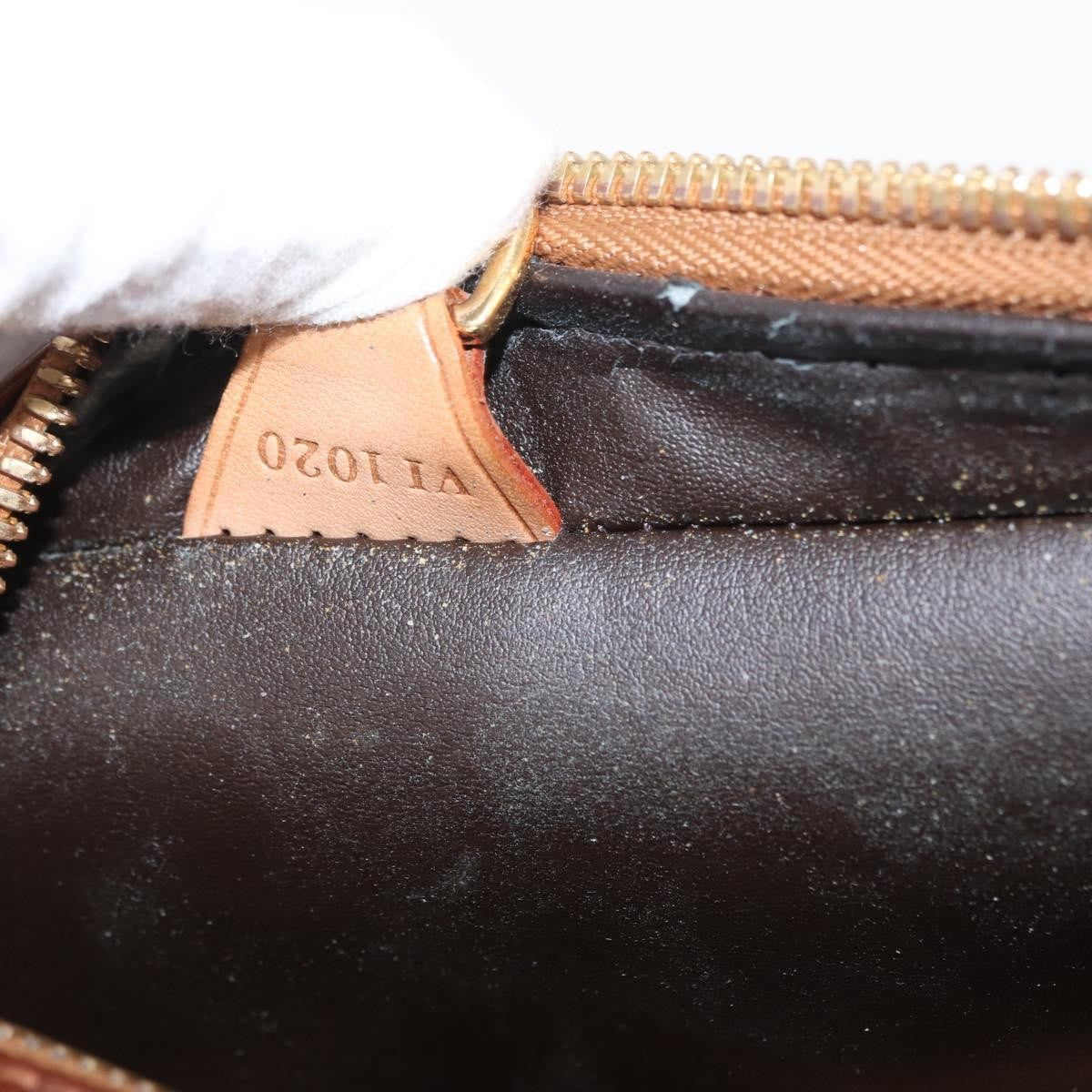 Louis Vuitton LOUIS VUITTON Monogram Vernis Van Damme Hand Bag Bronze M91125 LV Authentic BA8606