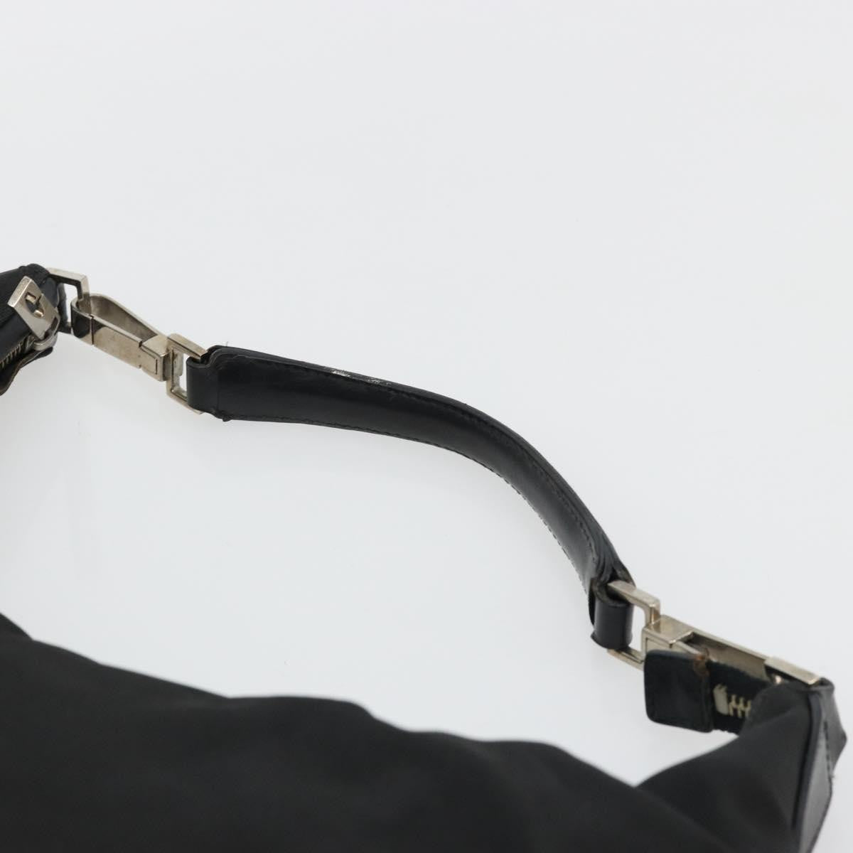 Gucci GUCCI Shoulder Bag Nylon Black Silver 001 1955 3444 Authentic 175342