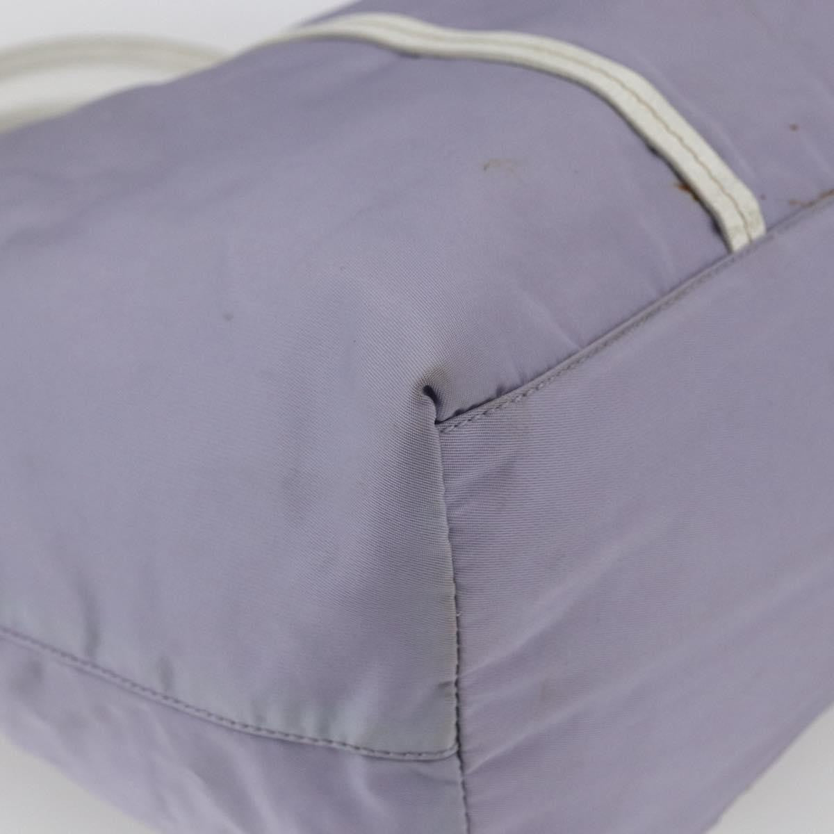 Prada PRADA Backpack Nylon Leather Purple Silver Authentic am10579 Bag