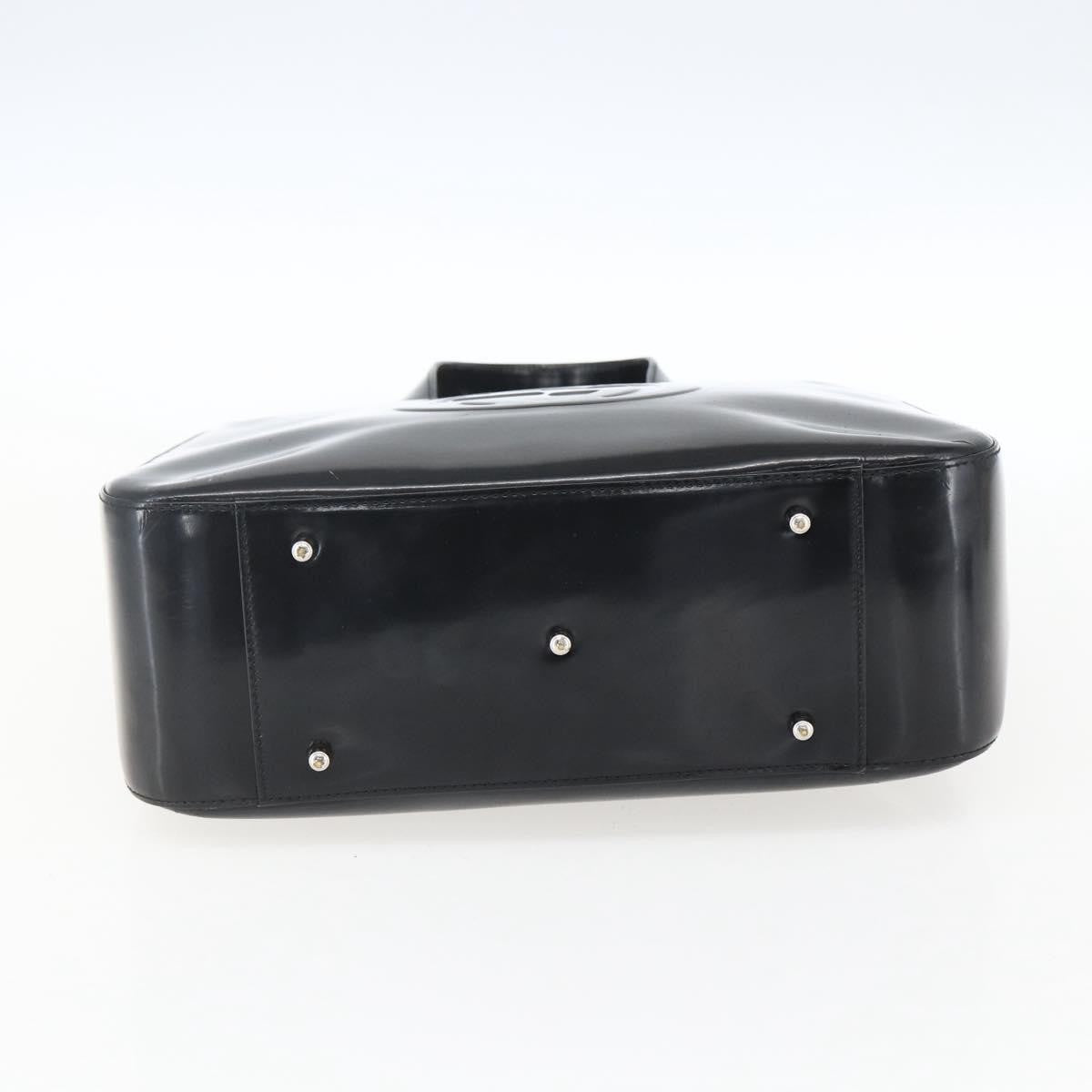 Gucci GUCCI Hand Bag Patent leather Black Silver 000 1013 0504 Authentic ka2334