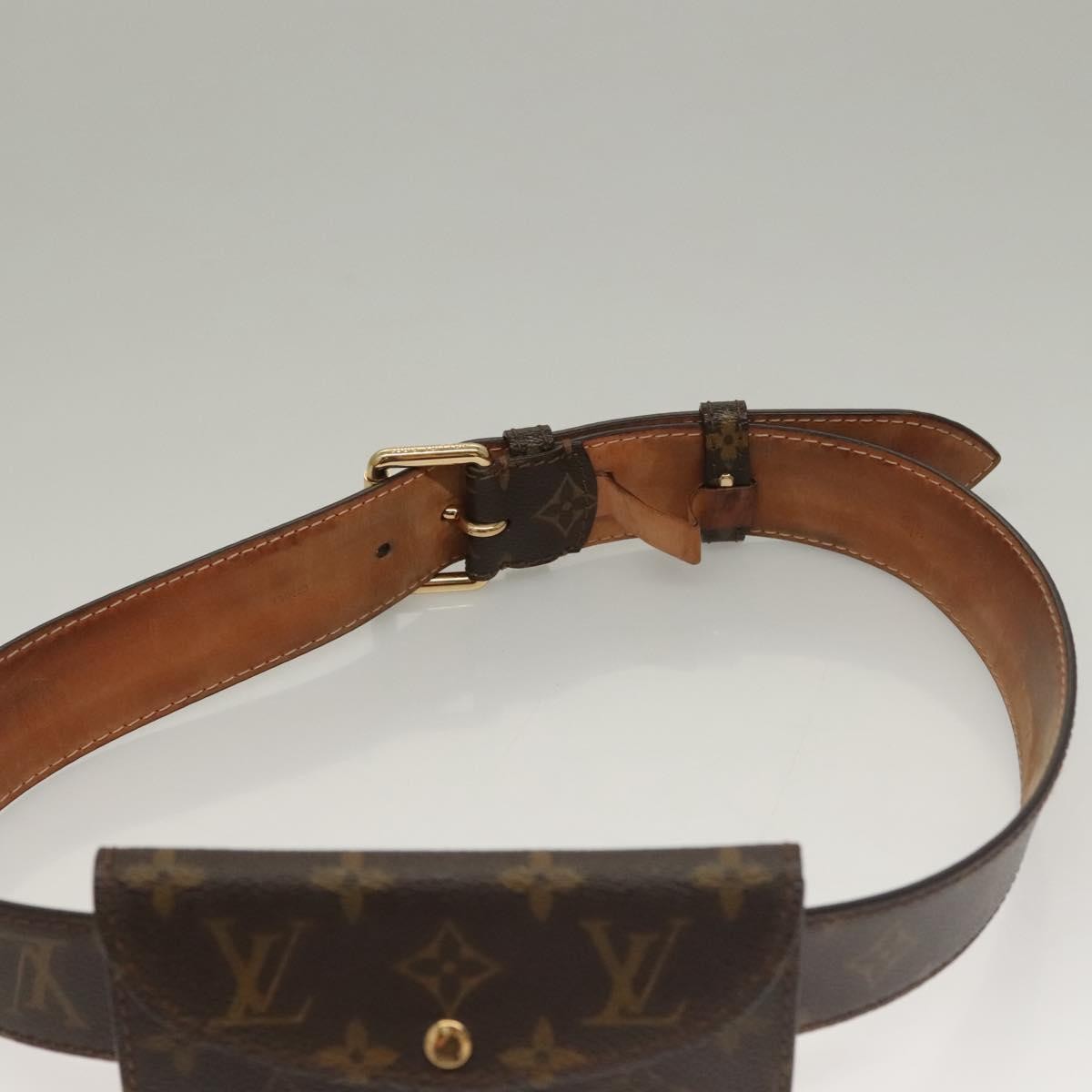 Louis Vuitton LOUIS VUITTON Monogram Ceinture Pochette Solo Waist bag M6948W LV Authentic ki5888