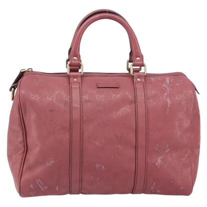 Gucci GUCCI GG Implementation Boston Bag PVC Gold Pink 193603 Authentic 166330