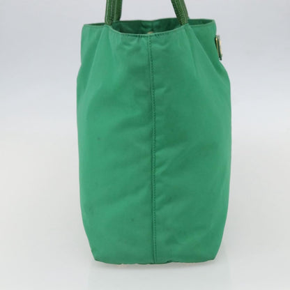 Prada PRADA Tote Bag Nylon Green Gold Authentic 155942