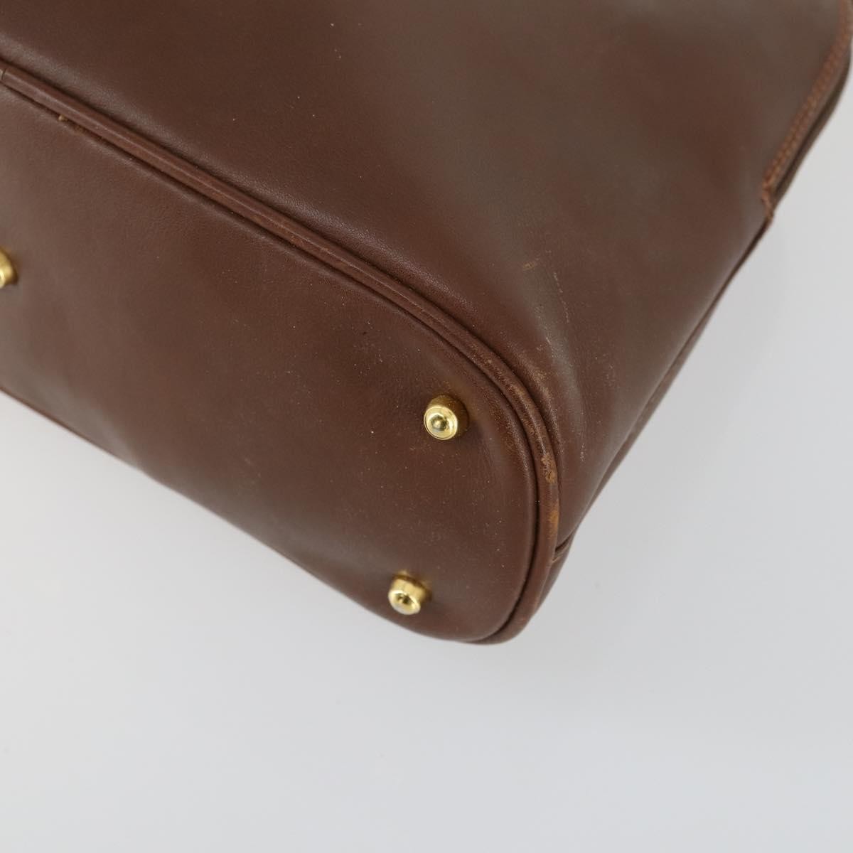 Gucci GUCCI Bamboo Hand Bag Leather 2way Brown Gold 000 2865 0290 Authentic 151596