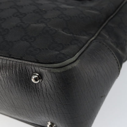 Gucci GUCCI GG Canvas Bamboo Tote Bag Black 112526 Authentic 158362