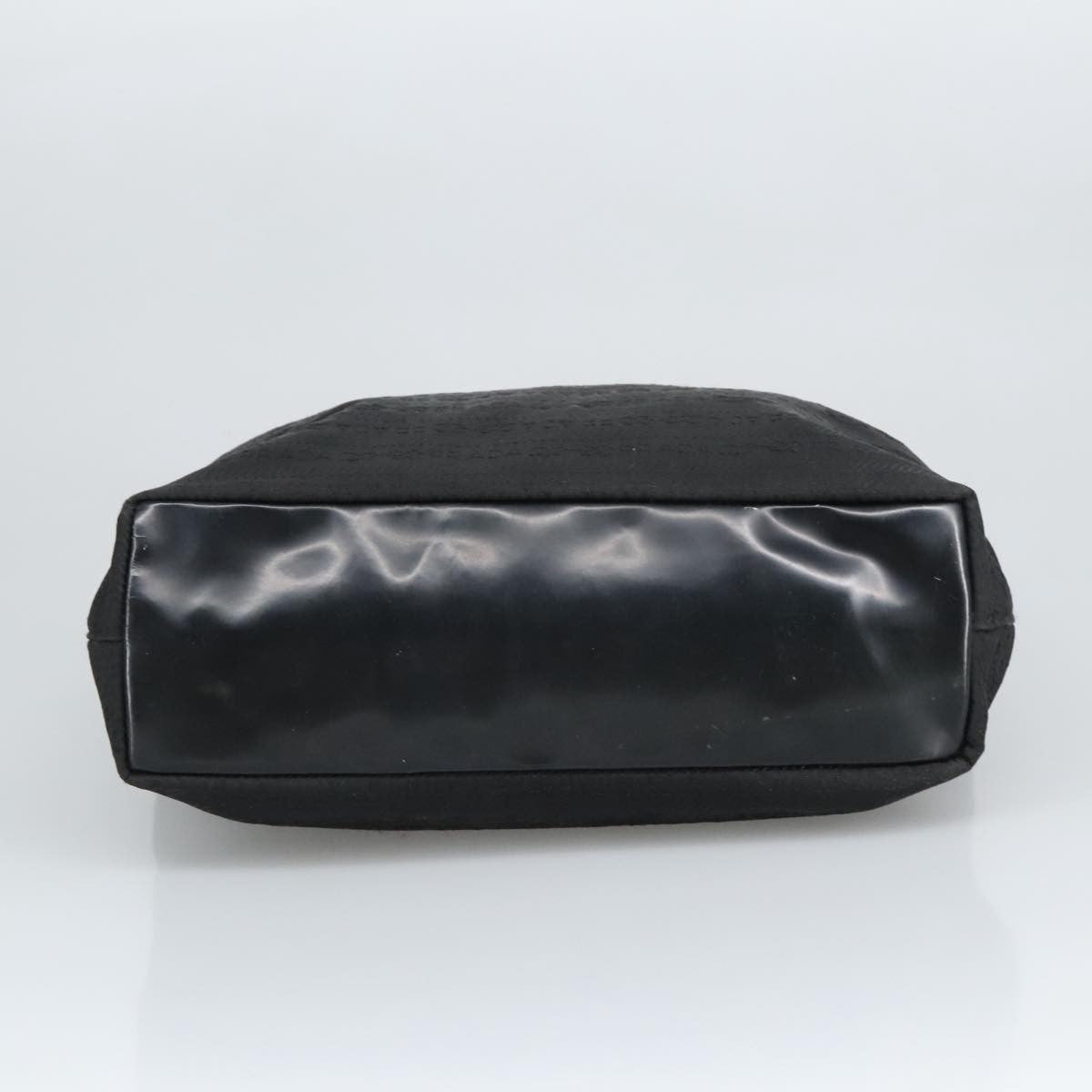 Prada PRADA Hand Bag Nylon Black Silver Authentic 96925