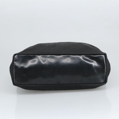 Prada PRADA Hand Bag Nylon Black Silver Authentic 96925