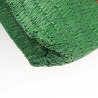 Gucci GUCCI Hand Bag Straw Green Red 524810 Authentic bs26626