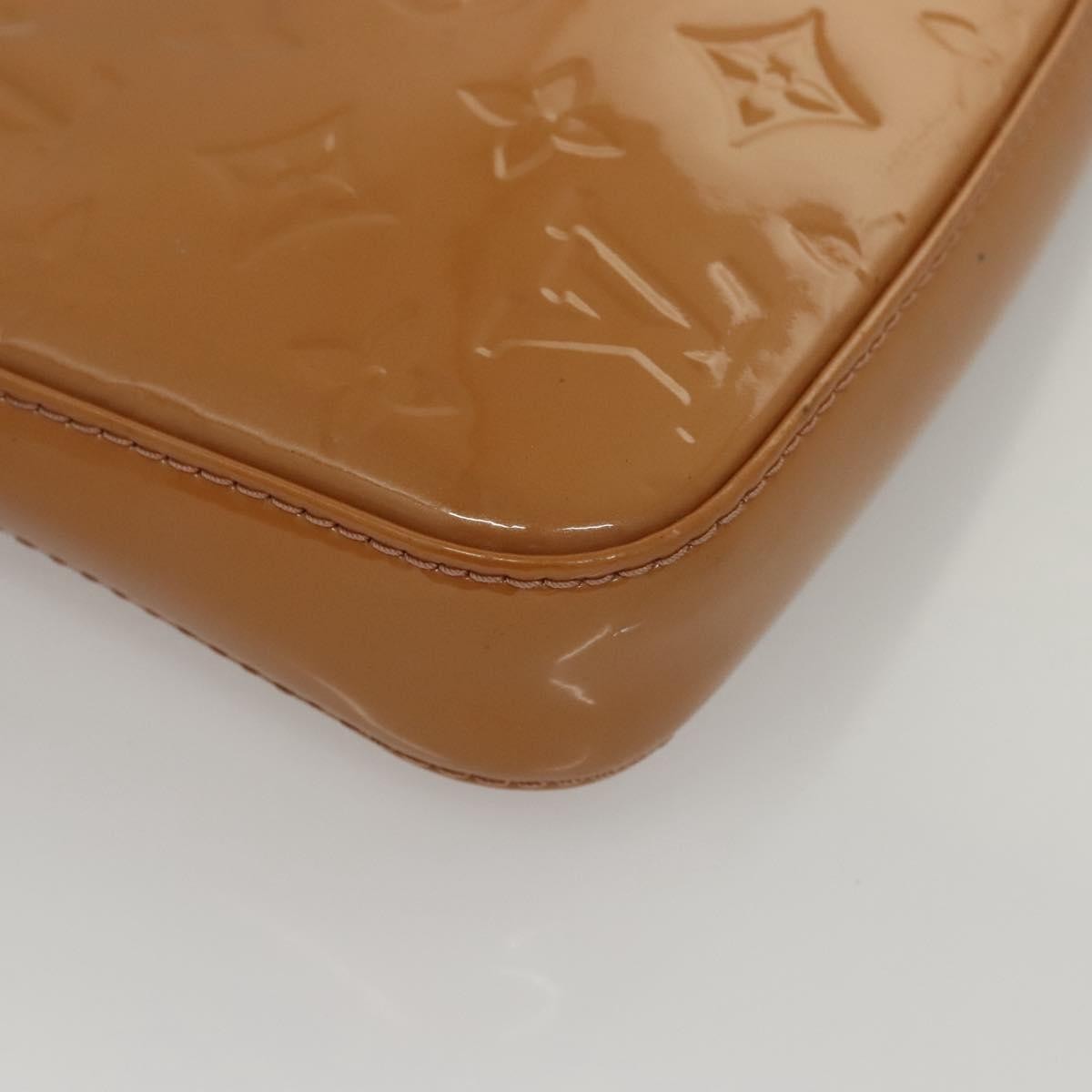 Louis Vuitton LOUIS VUITTON Vernis Pochette Accessoires Pouch Rose Velours M91575 Authentic 117712 Bag