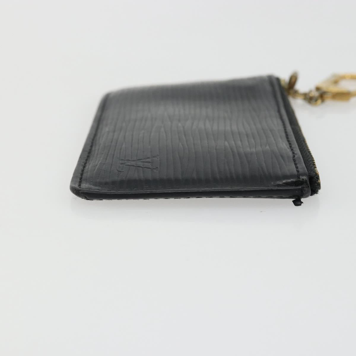 Louis Vuitton LOUIS VUITTON Epi Pochette Cles Coin Purse Black M63802 LV Authentic YKZ1632