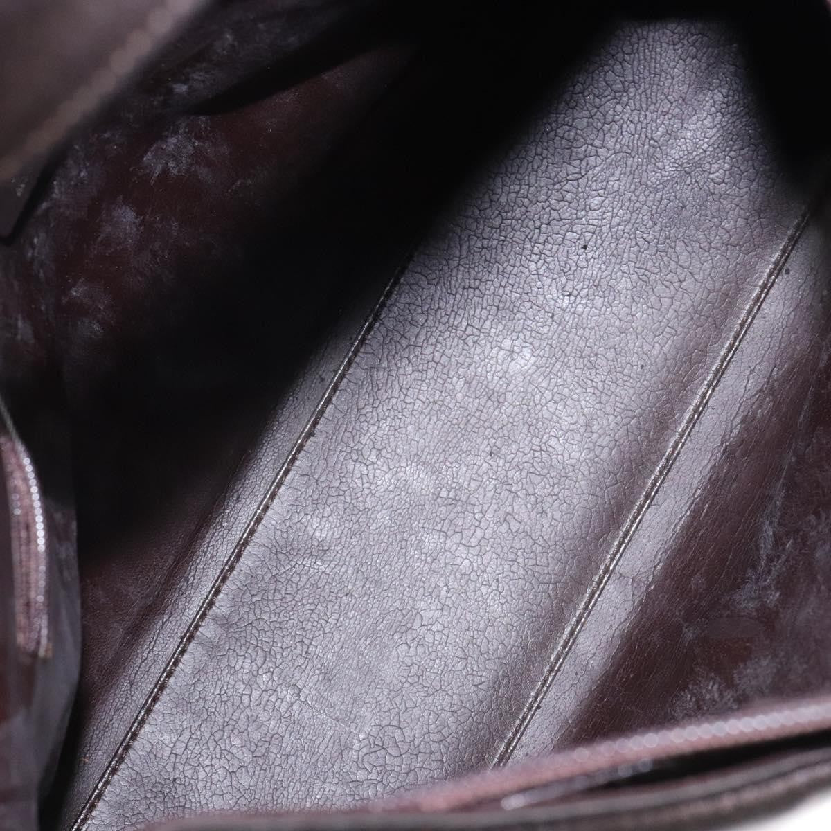 Gucci GUCCI Shoulder Bag Nylon Brown Silver 001 3017 Authentic 135184