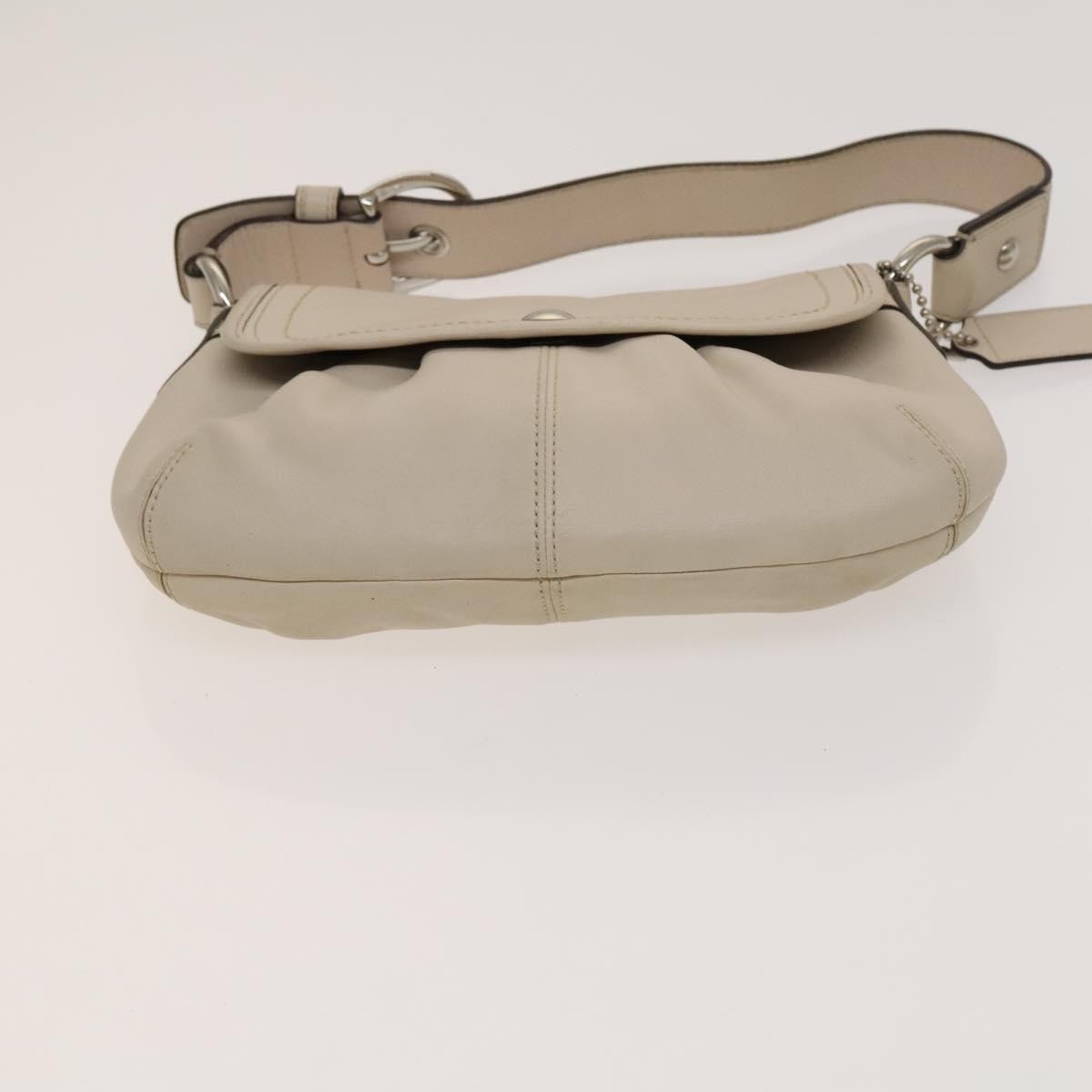 Coach Coach Shoulder Bag Leather 2 Set Brown Light Beige Authentic am8664