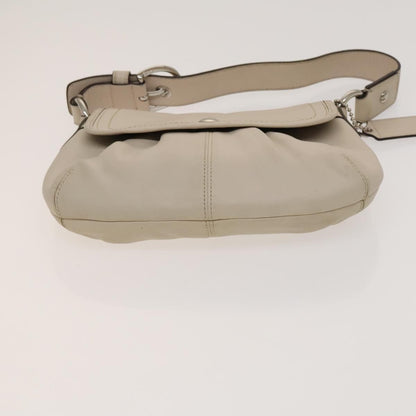 Coach Coach Shoulder Bag Leather 2 Set Brown Light Beige Authentic am8664