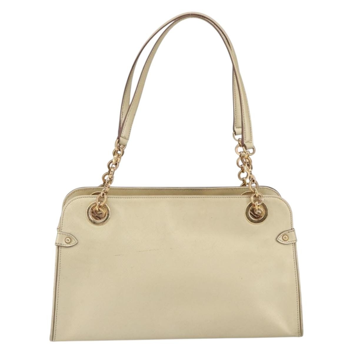 Salvatore Ferragamo Salvatore Ferragamo Gancini Shoulder Bag Leather Gold Authentic 162322