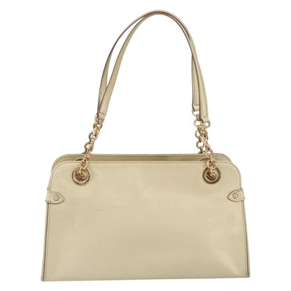 Salvatore Ferragamo Salvatore Ferragamo Gancini Shoulder Bag Leather Gold Authentic 162322