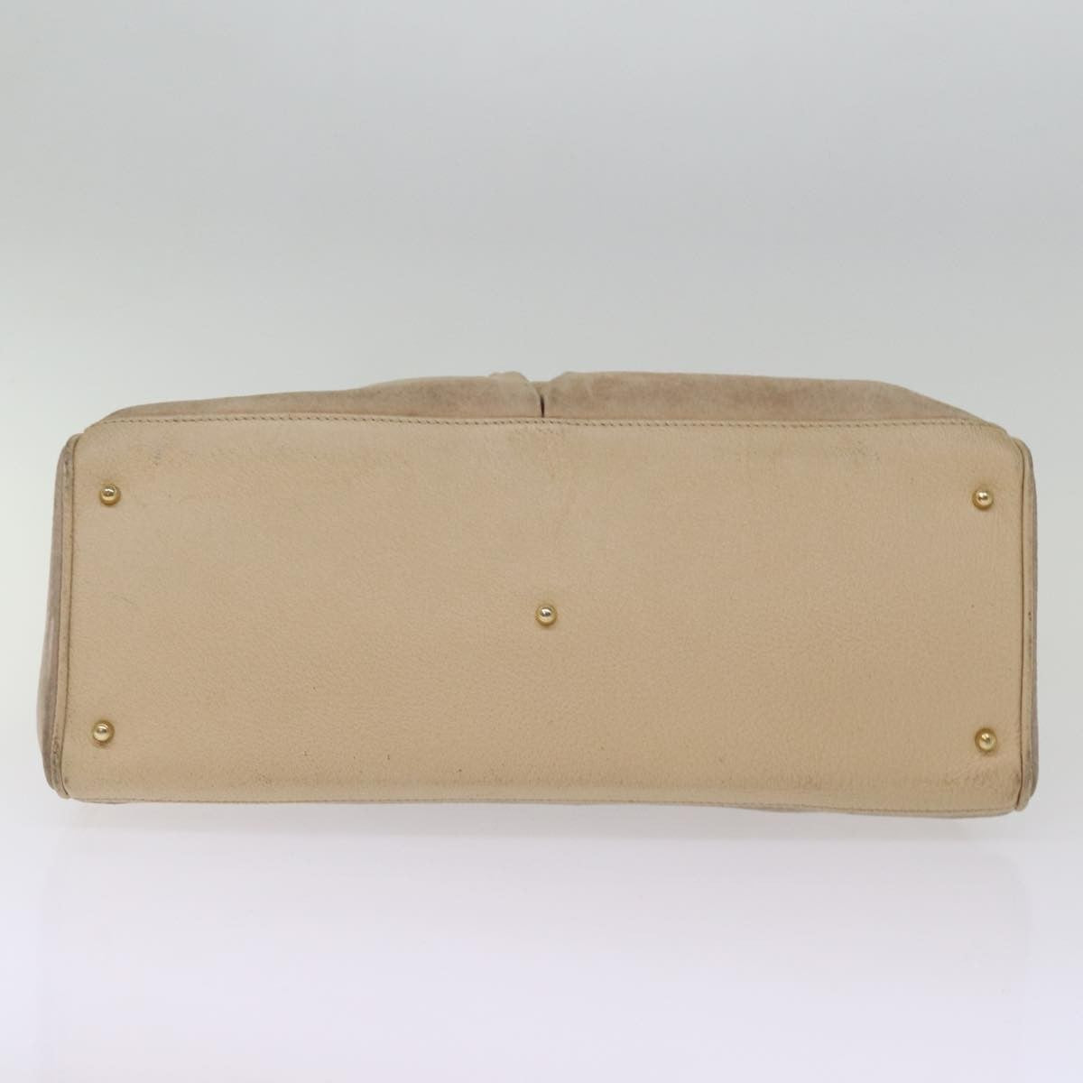 Gucci GUCCI Bamboo Tote Bag Suede 2way Beige 002 2855 0322 0 Authentic 77226