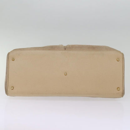 Gucci GUCCI Bamboo Tote Bag Suede 2way Beige 002 2855 0322 0 Authentic 77226
