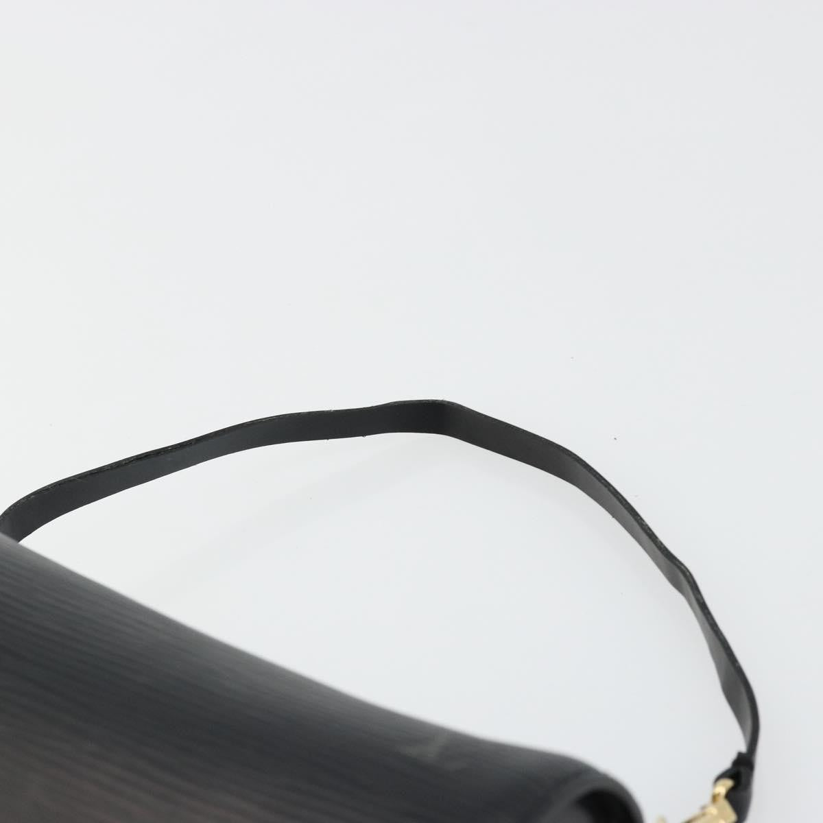 Louis Vuitton LOUIS VUITTON Epi Soufflot Pouch Black LV Authentic BA12311 Bag