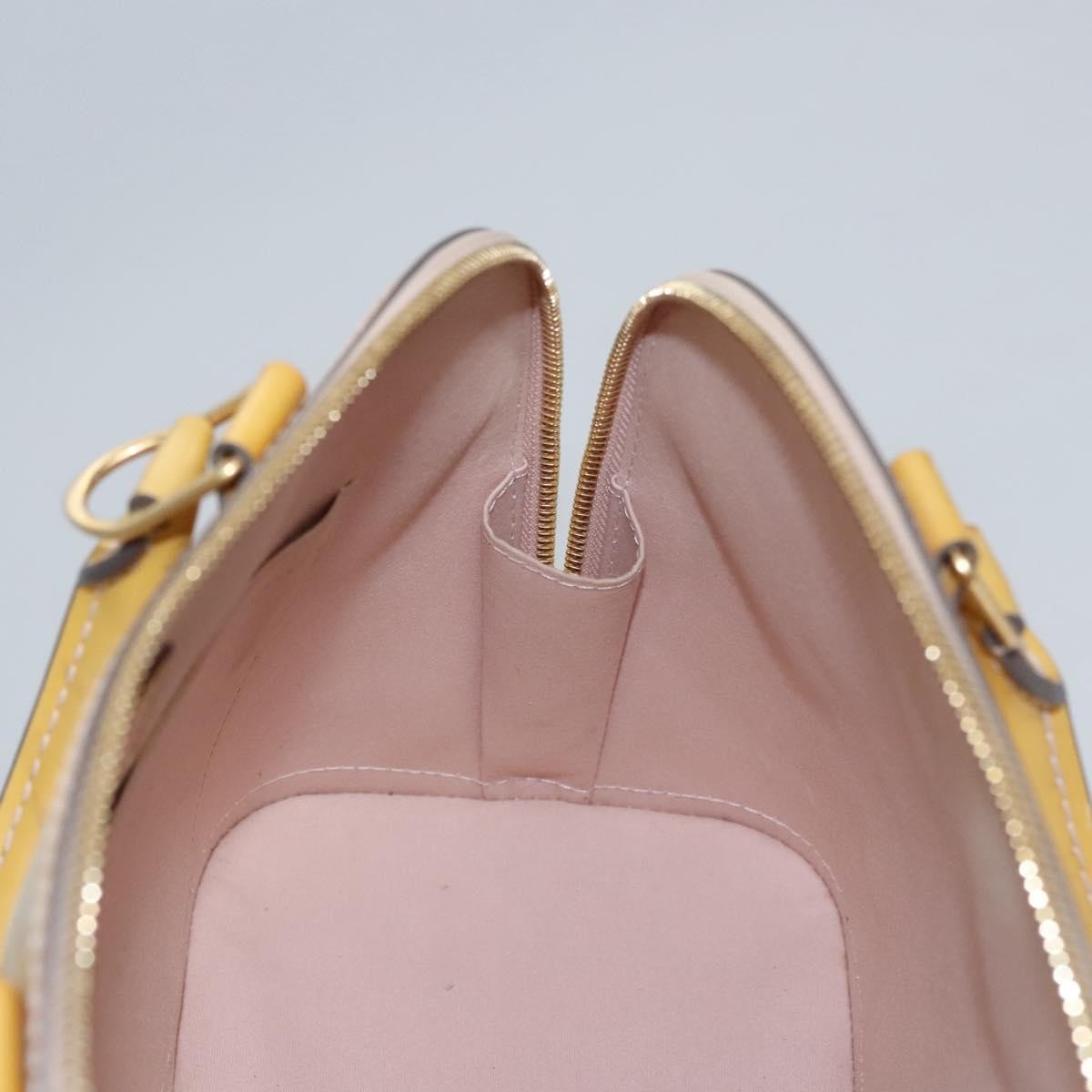 Louis Vuitton LOUIS VUITTON Monogram Vernis Alma PM Hand Bag 2way Dunne M90170 LV Authentic KD187