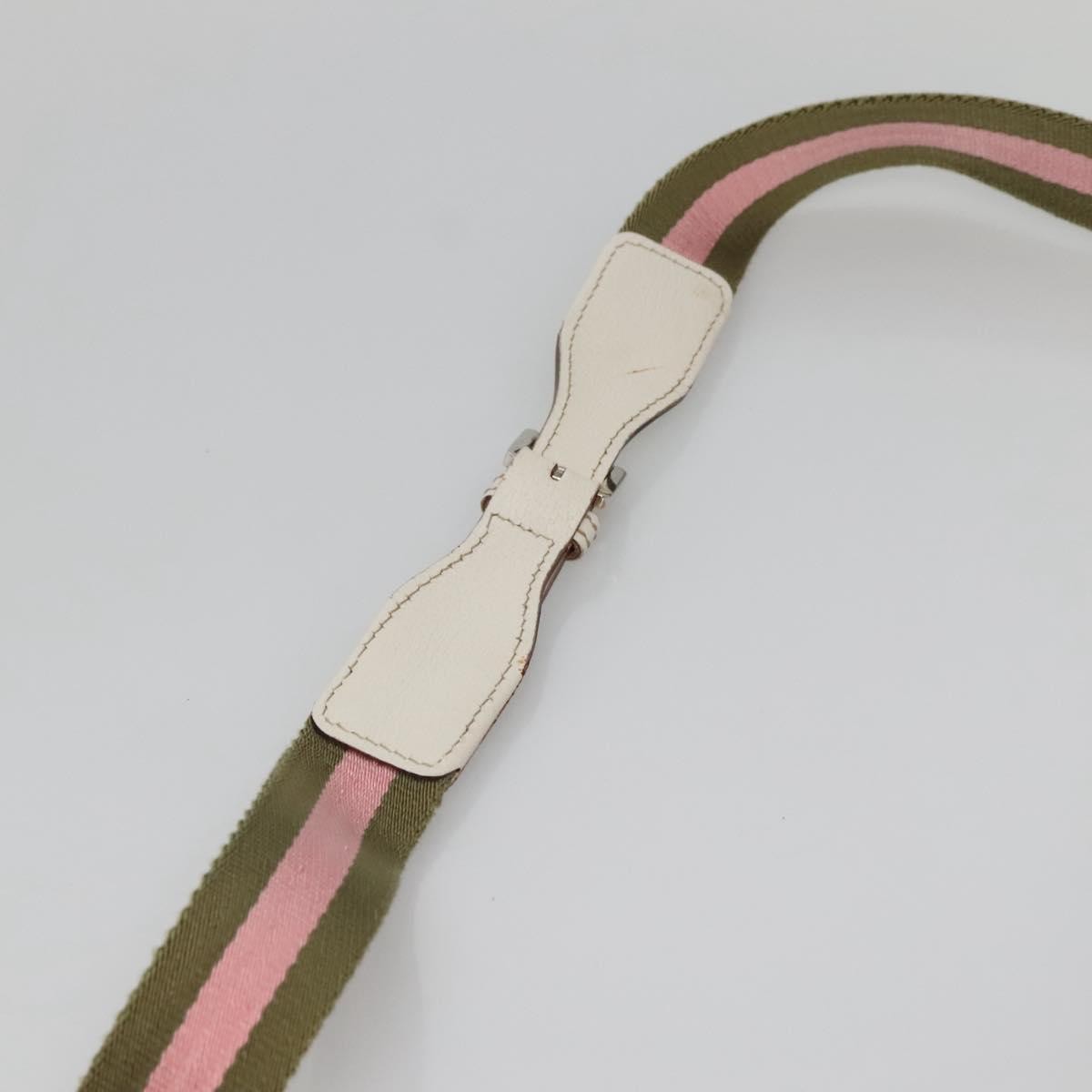 Gucci GUCCI GG Canvas Sherry Line Tote Bag Pink Silver 145809 Authentic 141943