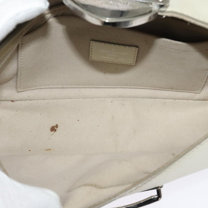 Louis Vuitton LOUIS VUITTON Epi Pochette Montaigne Bag White Yvoire M5929J LV Authentic ep9537
