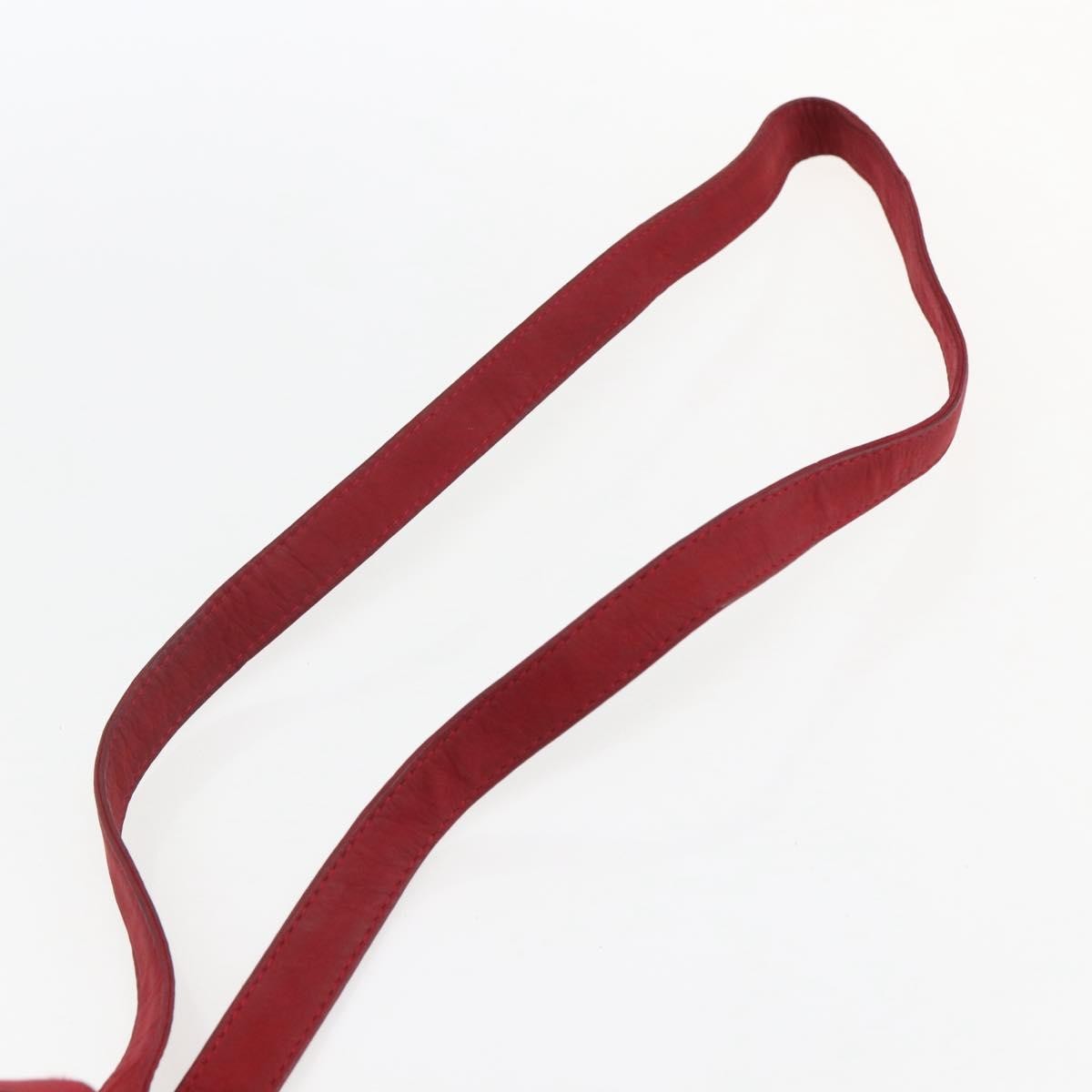 Loewe LOEWE Shoulder Bag Suede Red Authentic 155213