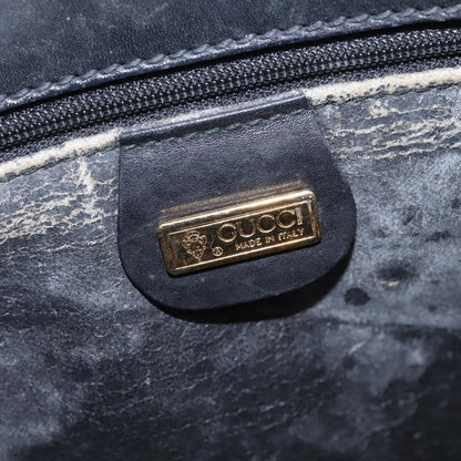 Gucci GUCCI GG Canvas Shoulder Bag Black Gold 001 261 0613 Authentic 144610