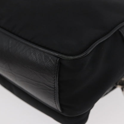 Prada PRADA Shoulder Bag Nylon Black Silver Authentic 175723