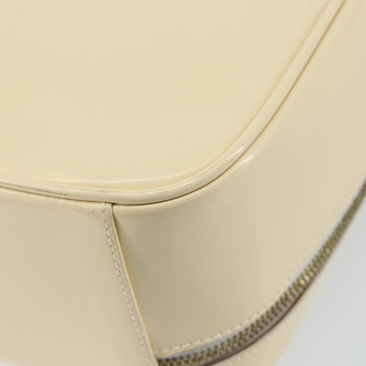 Gucci GUCCI Bamboo Hand Bag Enamel 2way Outlet White Gold 000 270 0323 Authentic 147500