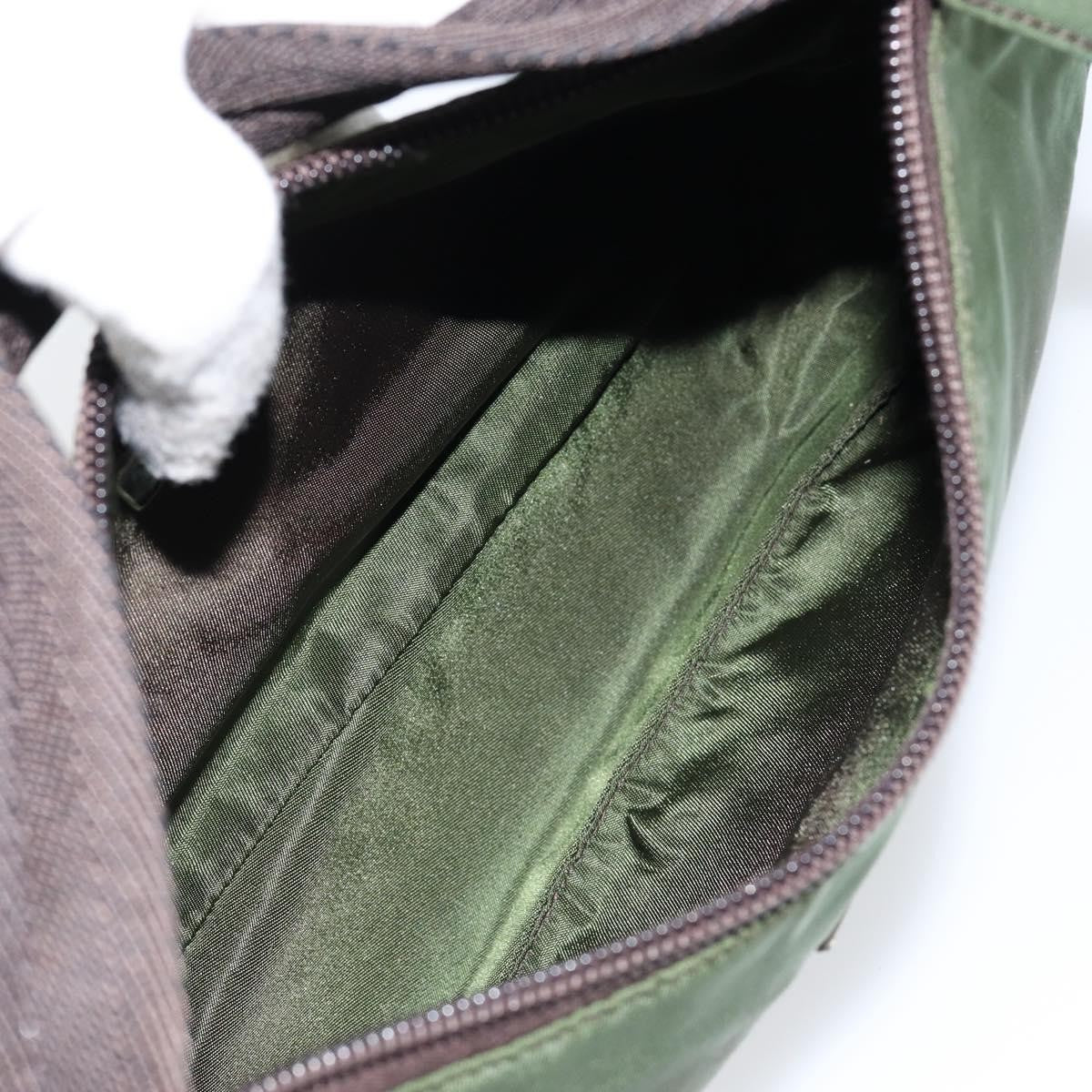Prada PRADA Hand Bag Nylon Green Authentic 152801