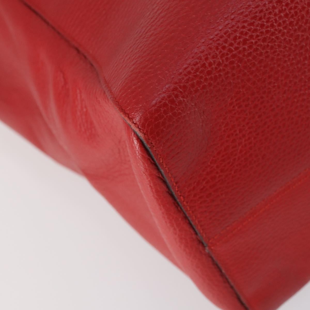 Gucci GUCCI Swing Tote Bag Leather Red Gold 354397 Authentic 144275