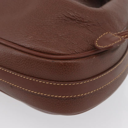 Gucci GUCCI Shoulder Bag Leather Brown Gold 007 984 0065 Authentic fm5085
