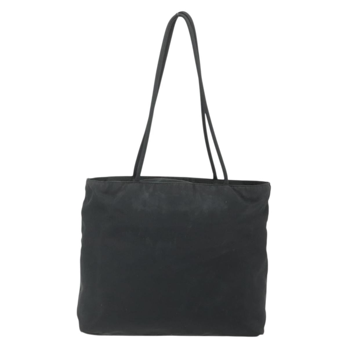 Prada PRADA Tote Bag Nylon Black Silver Authentic bs34741