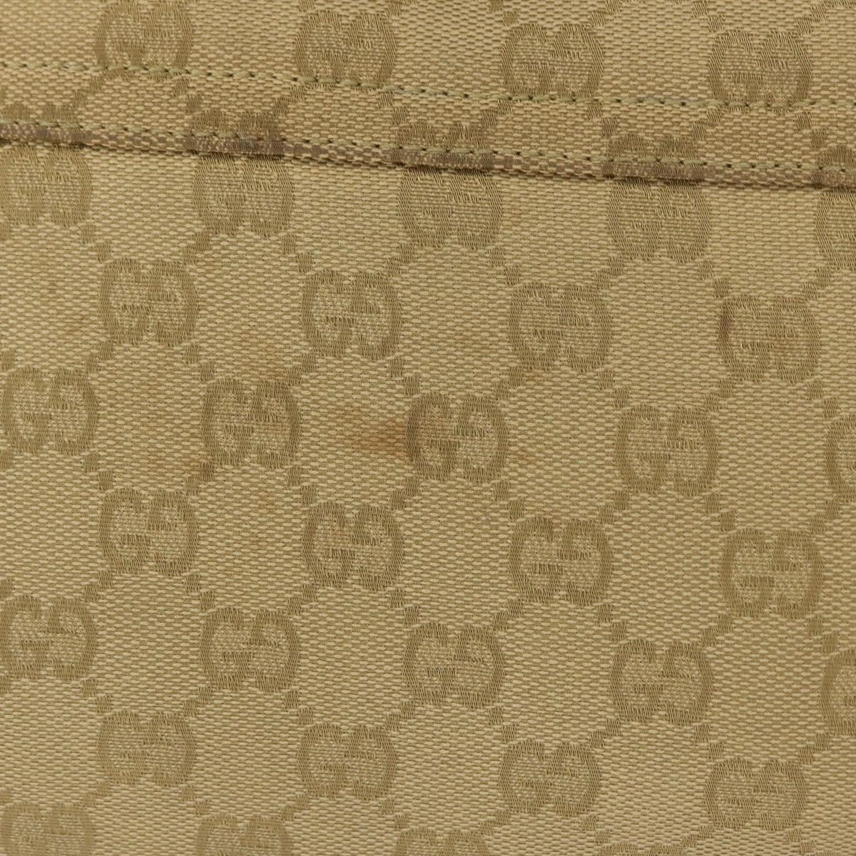 Gucci GUCCI GG Canvas Shoulder Bag Beige Gold 90646 Authentic mr1955