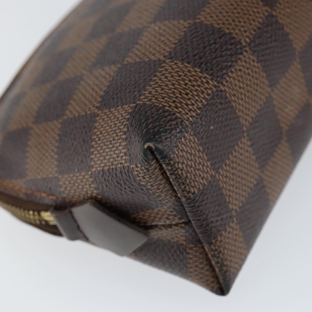Louis Vuitton LOUIS VUITTON Damier Ebene Pochette Cosmetic PM Pouch N47516 LV Authentic 153562 Bag