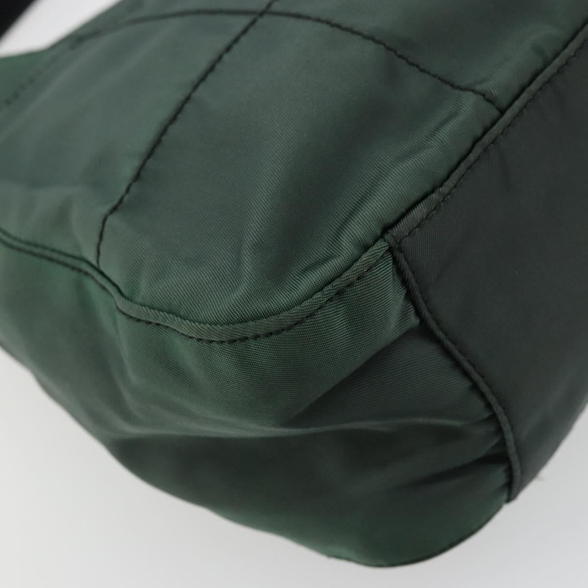 Prada PRADA Shoulder Bag Nylon Green Silver Authentic bs34473