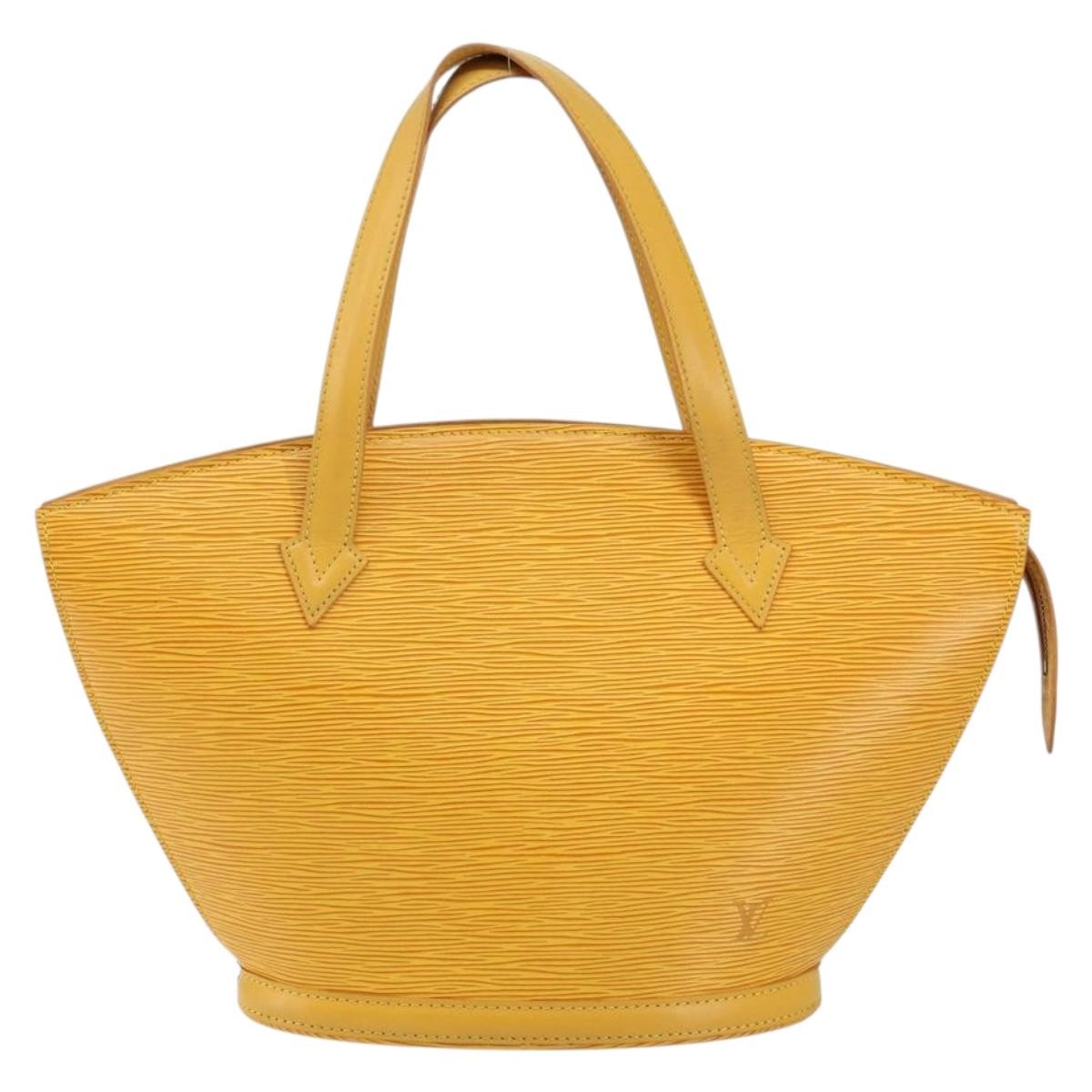 Louis Vuitton LOUIS VUITTON Epi Saint Jacques Hand Bag Yellow M52279 LV Authentic bs29292