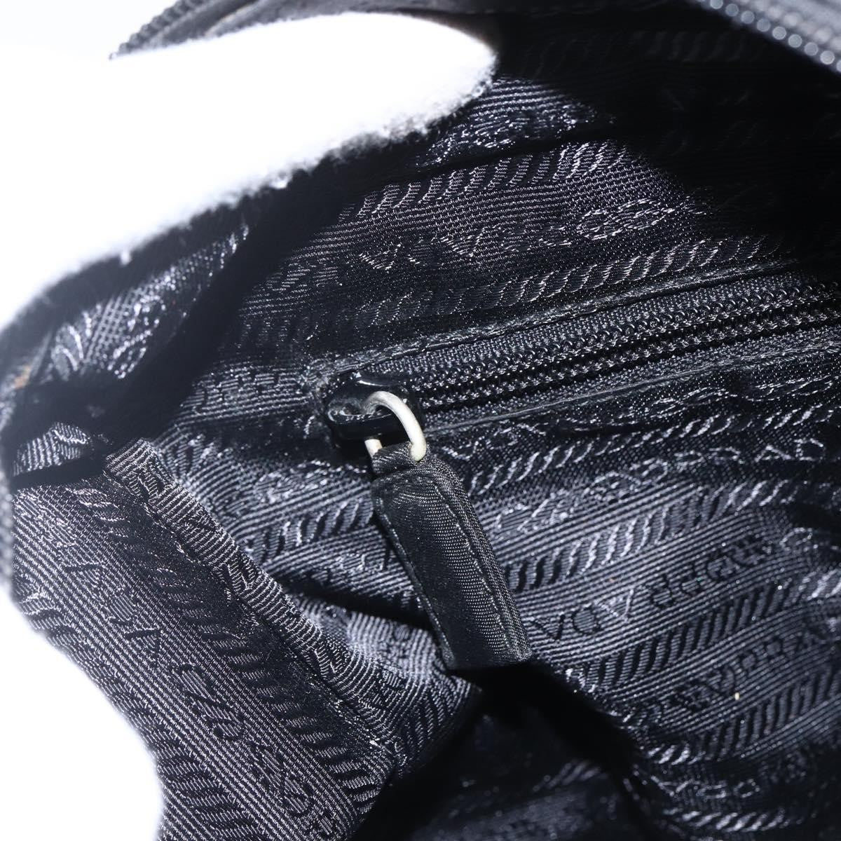 Prada PRADA Chain Shoulder Bag Nylon Black Authentic 170424